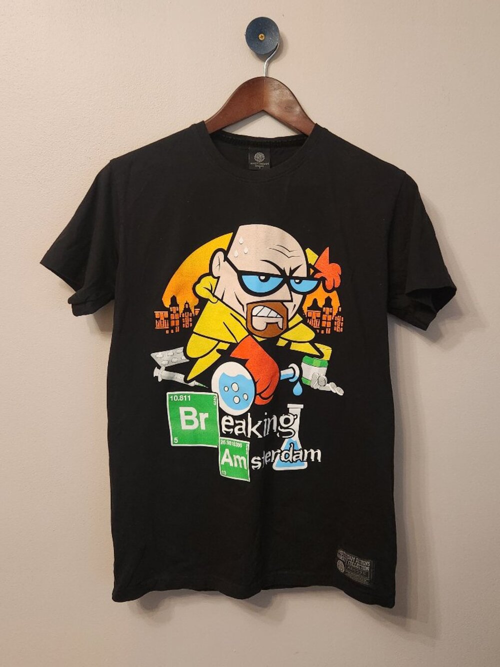 Amsterdam Designs Breaking Bad Dexter's Lab Graphic Tee Small